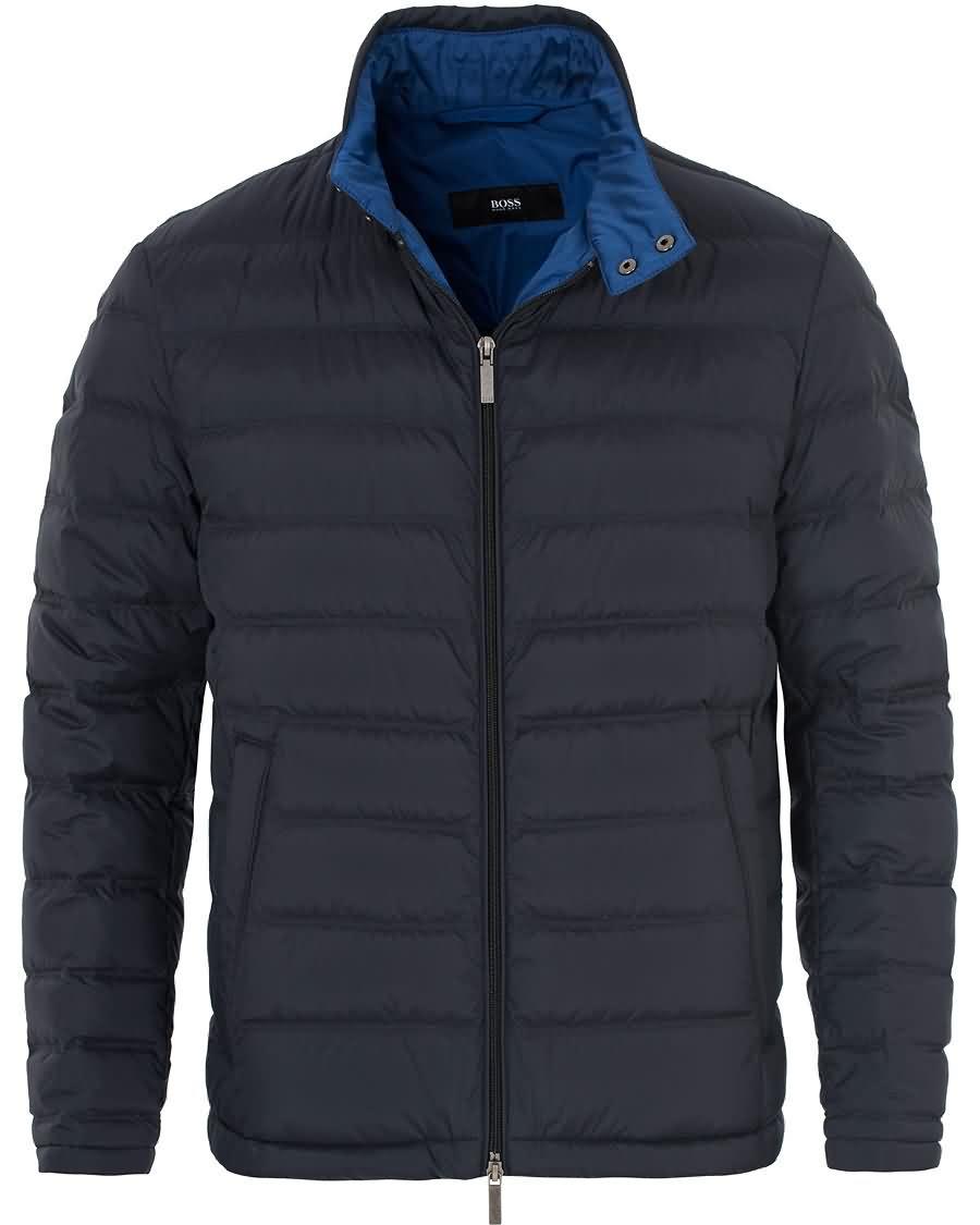 boss daniell light weight jacket dark blue Classic pa42o